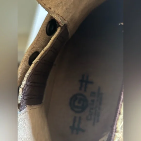 Circle G by Corral Studded Concho Ankle Boots Q5003 Brown Size 8.5 - Picture 6 of 12